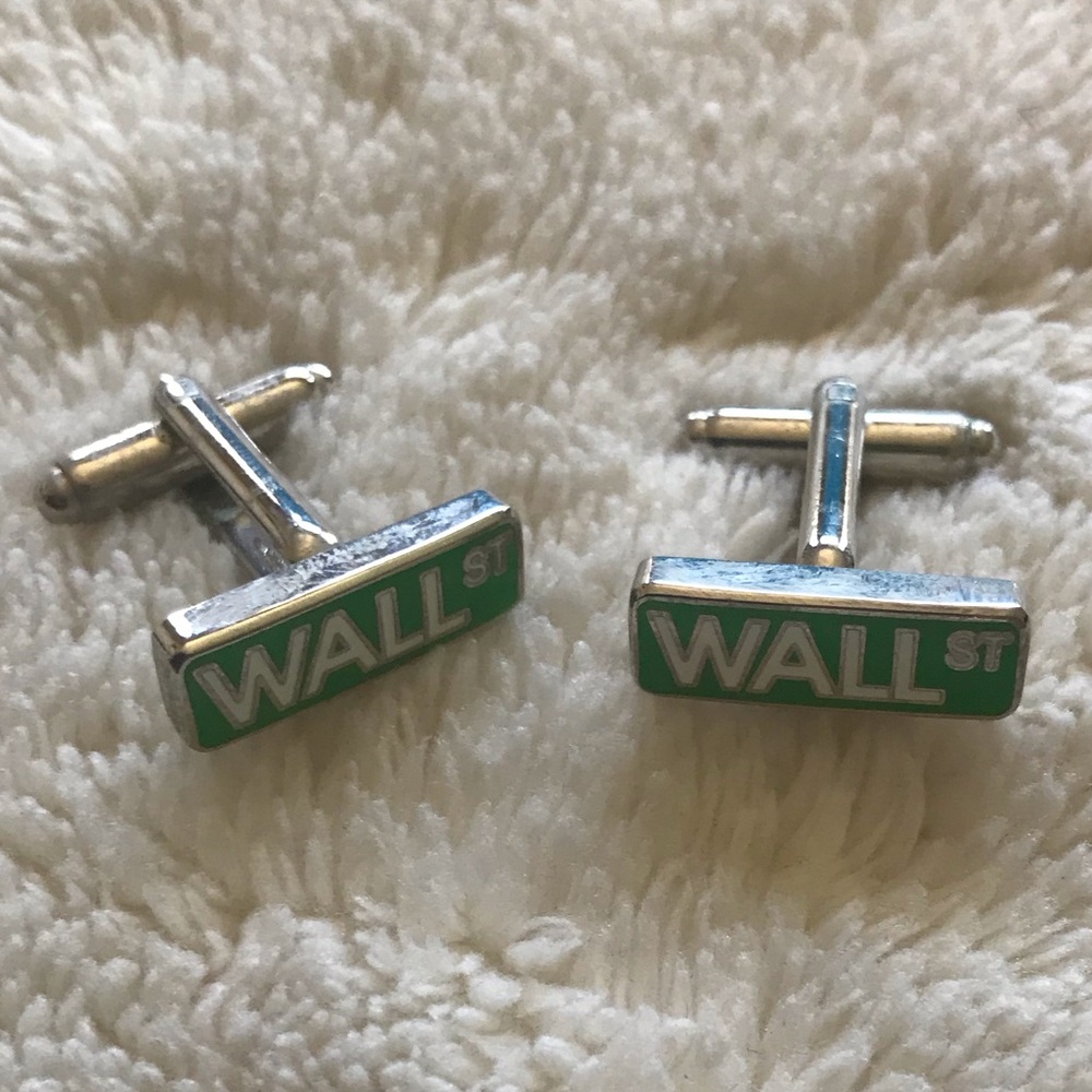 Brooks Brothers Silver Wall Street Cufflinks
